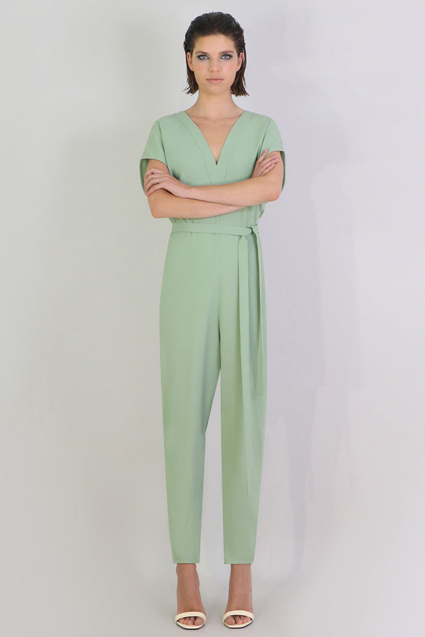 Fluid Easy V Jumpsuit Sage