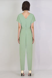 Fluid Easy V Jumpsuit Sage