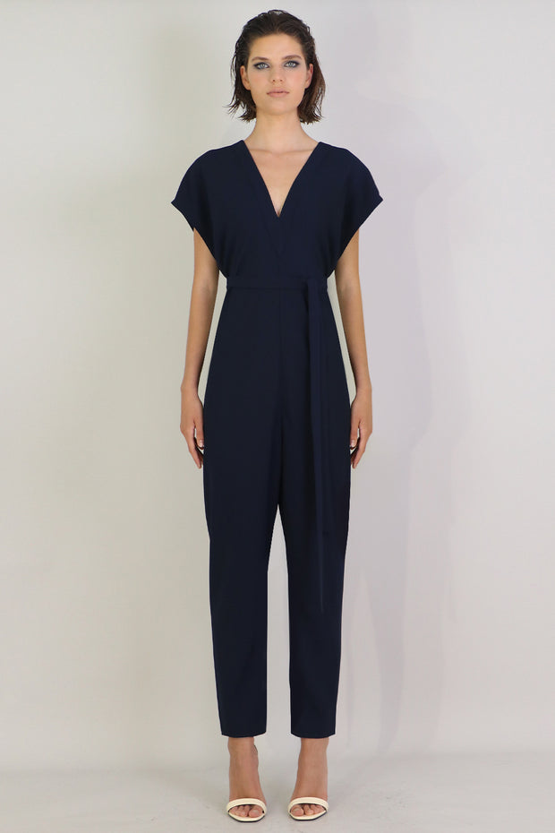 Fluid Easy V Jumpsuit Navy