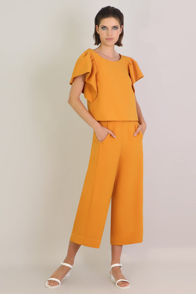 Tissue Wide Leg Culotte Earth