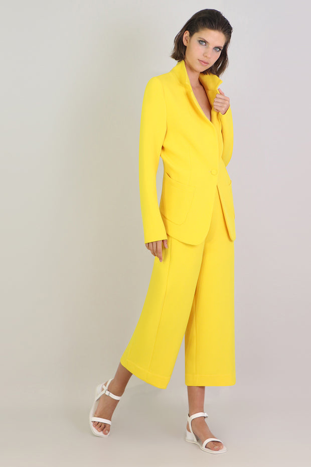 Tissue Wide Leg Culotte Sunflower