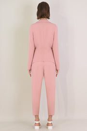 Tissue Narrow Crop Pant Pink