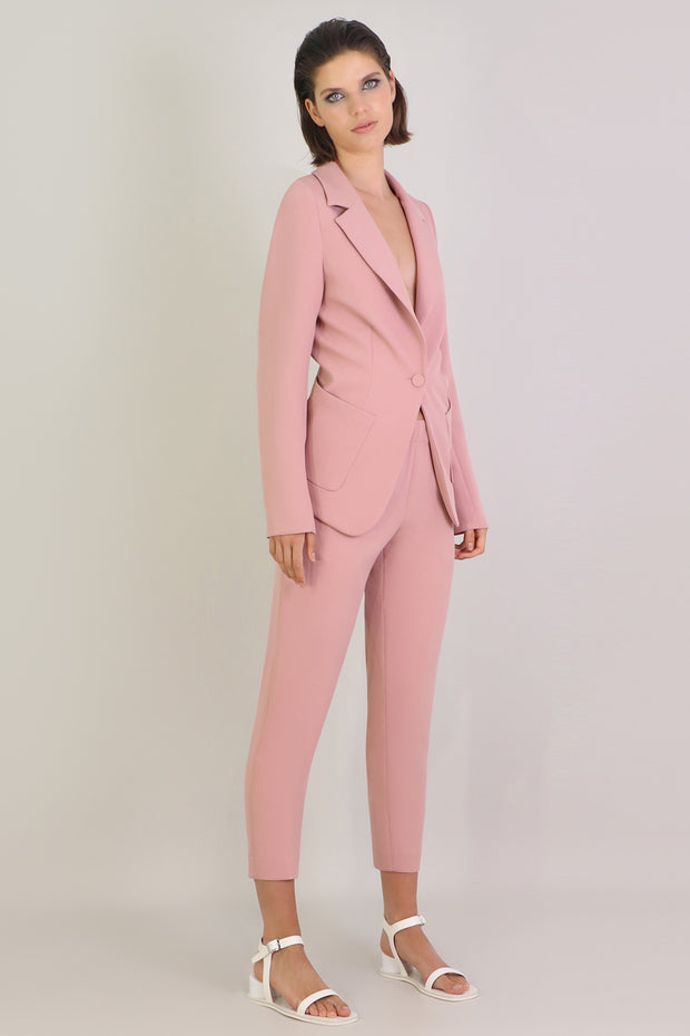 Tissue Narrow Crop Pant Pink