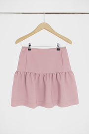 Tissue Mini Peplum Skirt Pink