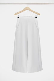 Tissue Wide Leg Culotte Ivory