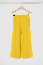 Tissue Wide Leg Culotte Sunflower