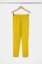 Tissue Narrow Crop Pant Sunflower